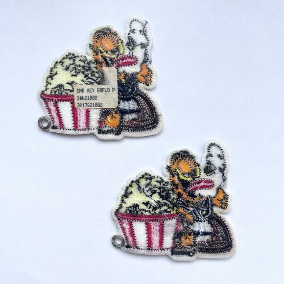 Vintage 2000's Cub Scouts - Garfield Popcorn Movie Patches 2 Pieces - Picture 2 of 2